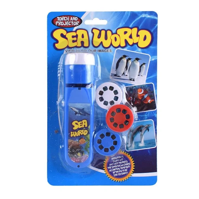 Cartoon Projection Flashlight For Kids