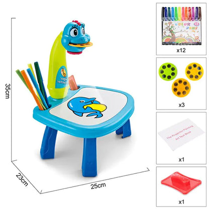 Children Led Projector Painting Art Drawing Table