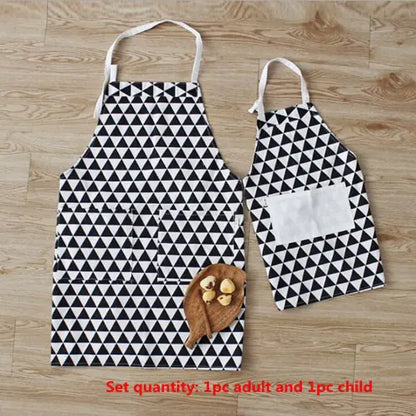 Matching Cotton Linen Aprons