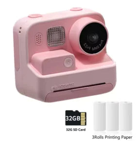 Camera with Thermal Print Paper for Kids