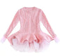 Kids Winter Knitted Chiffon Dress