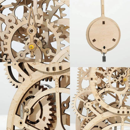 Pendulum Clock 170 Pcs 3D Wooden Puzzle Toys For Kids