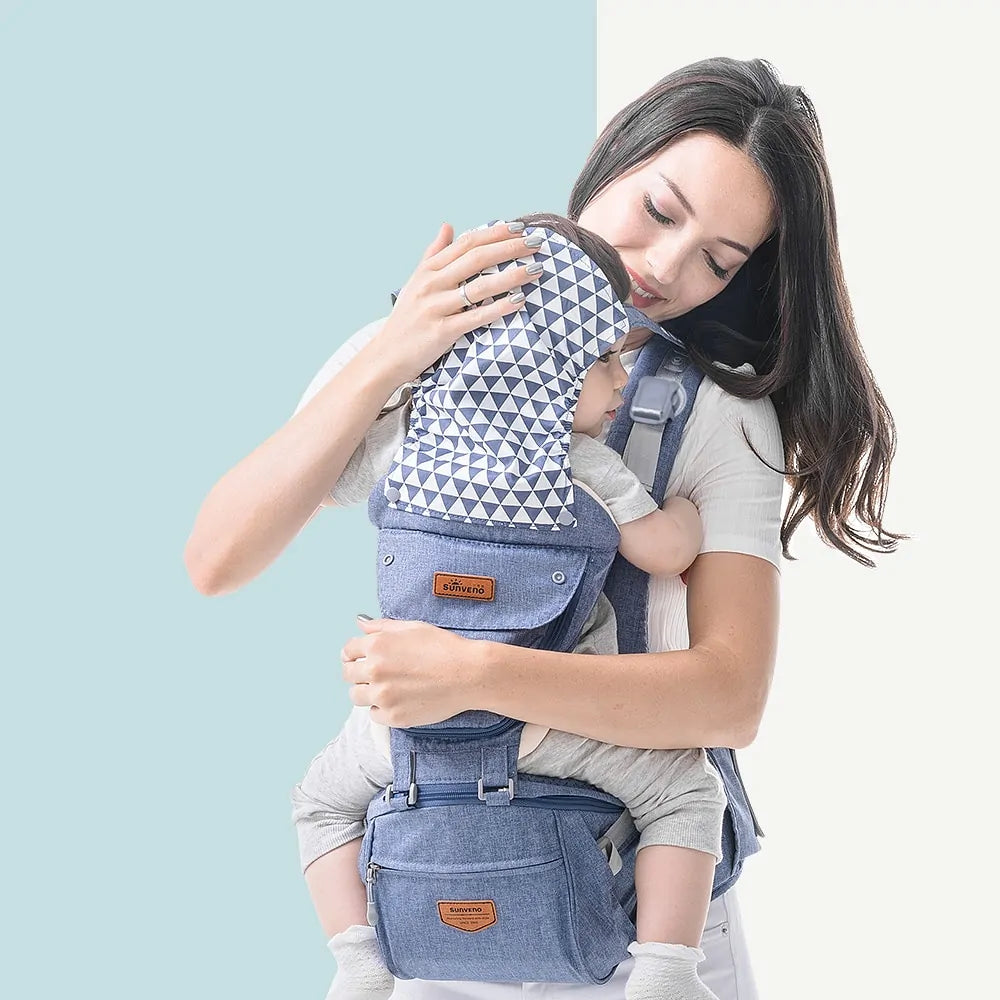 Ergonomic Baby Carrier with Hip Seat.