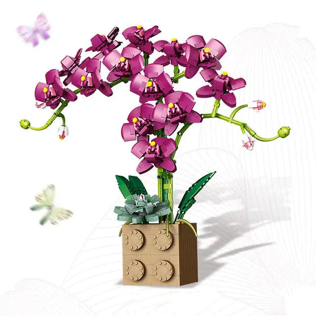 Flower Orchid Building Blocks