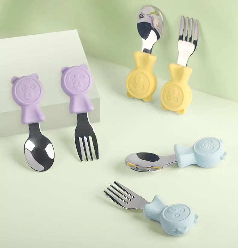 Stainless-Steel Kids' Cutlery Set