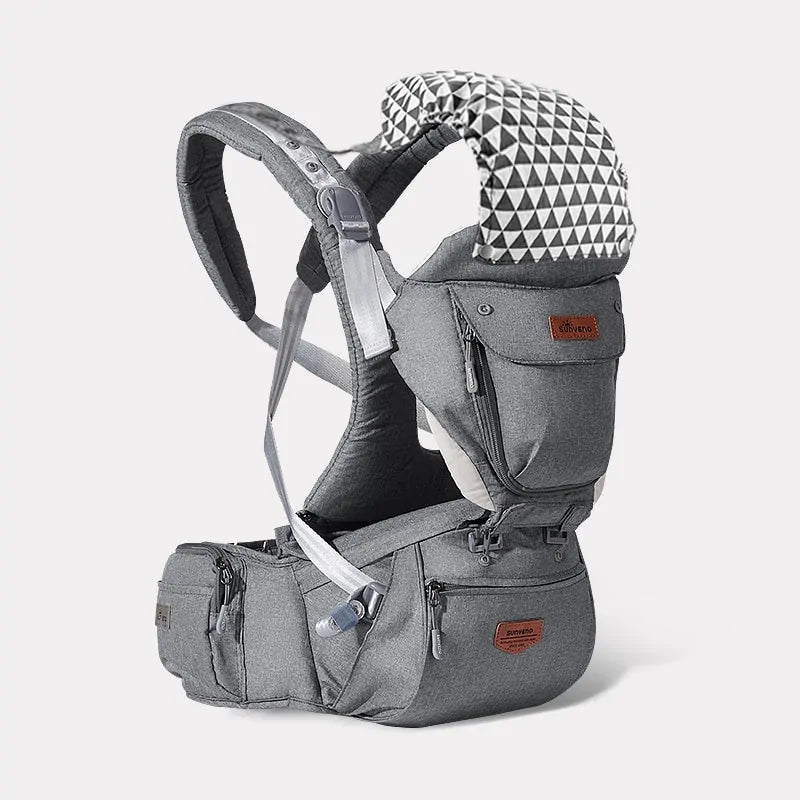 Ergonomic Baby Carrier with Hip Seat.