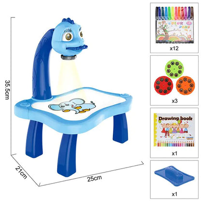 Children Led Projector Painting Art Drawing Table