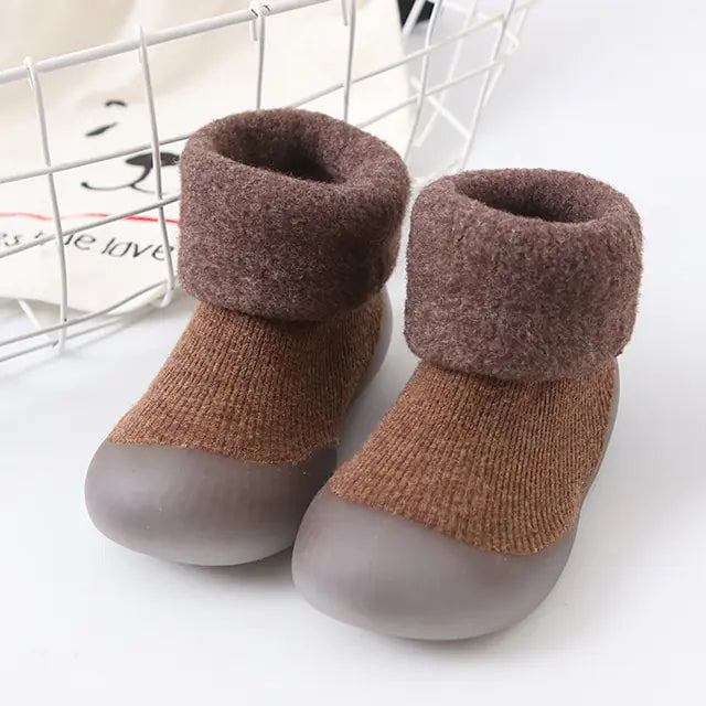 Chaussures chaussettes super chaudes pour enfants