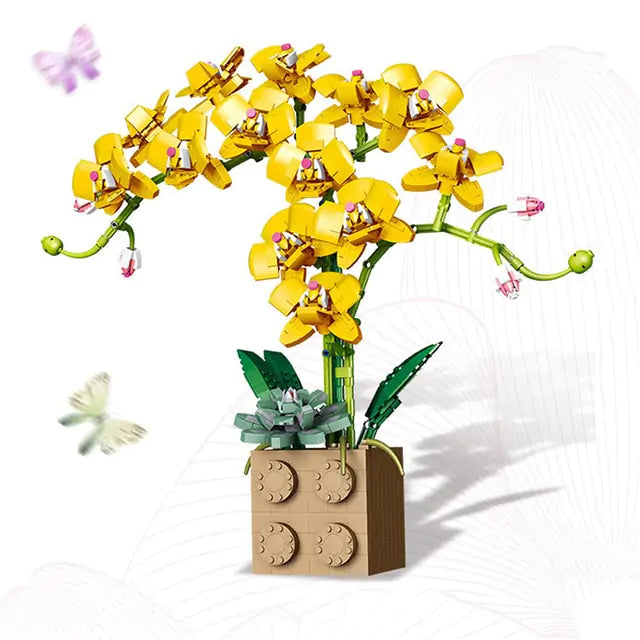 Flower Orchid Building Blocks