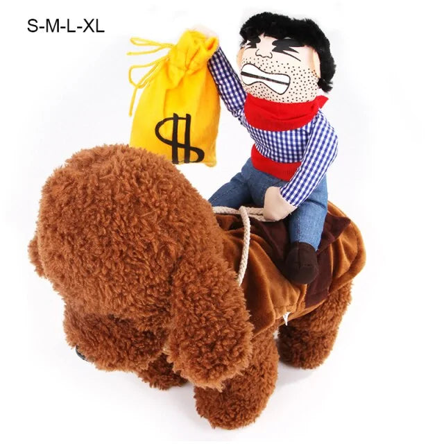 Dog Riding Cowboy Toy