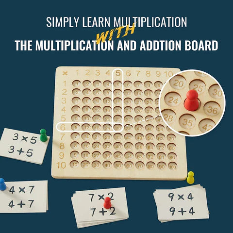 Hölzerne Montessori-Mathematiktafel