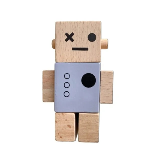 Nordic Style Wooden Robot Toys