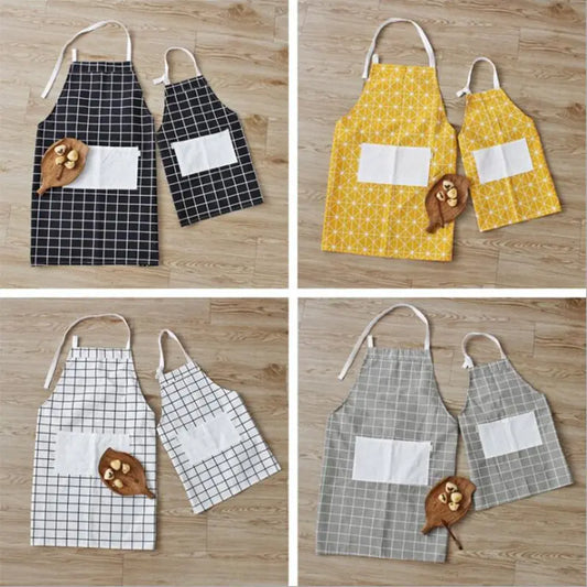 Matching Cotton Linen Aprons