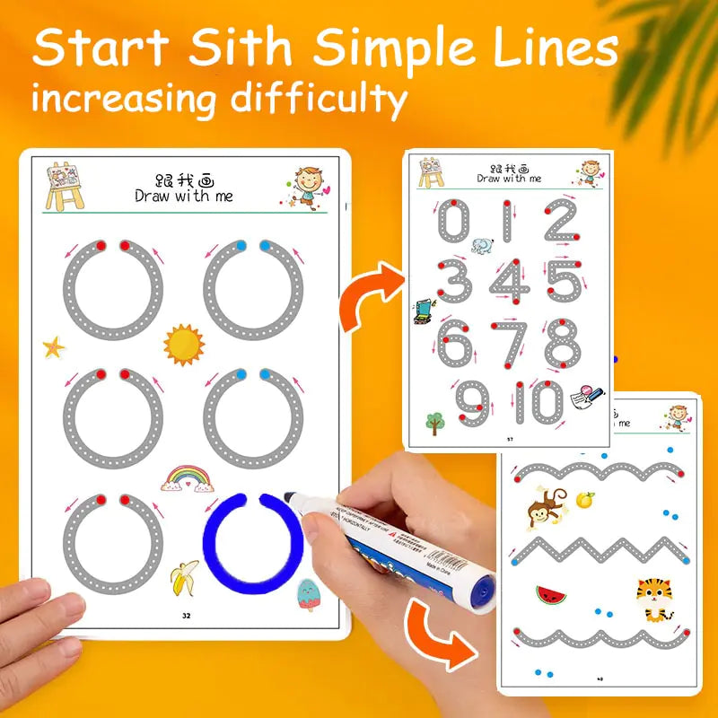 Stylo jouet de dessin Montessori pour enfants