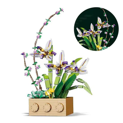 Flower Orchid Building Blocks