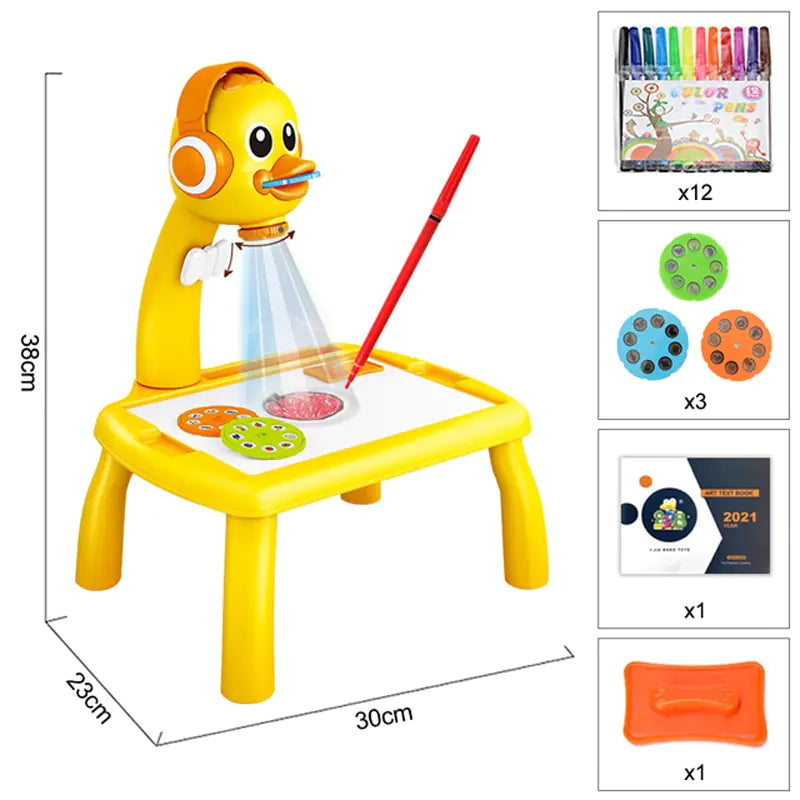 Kinder Led Projektor Malerei Kunst Zeichentisch 