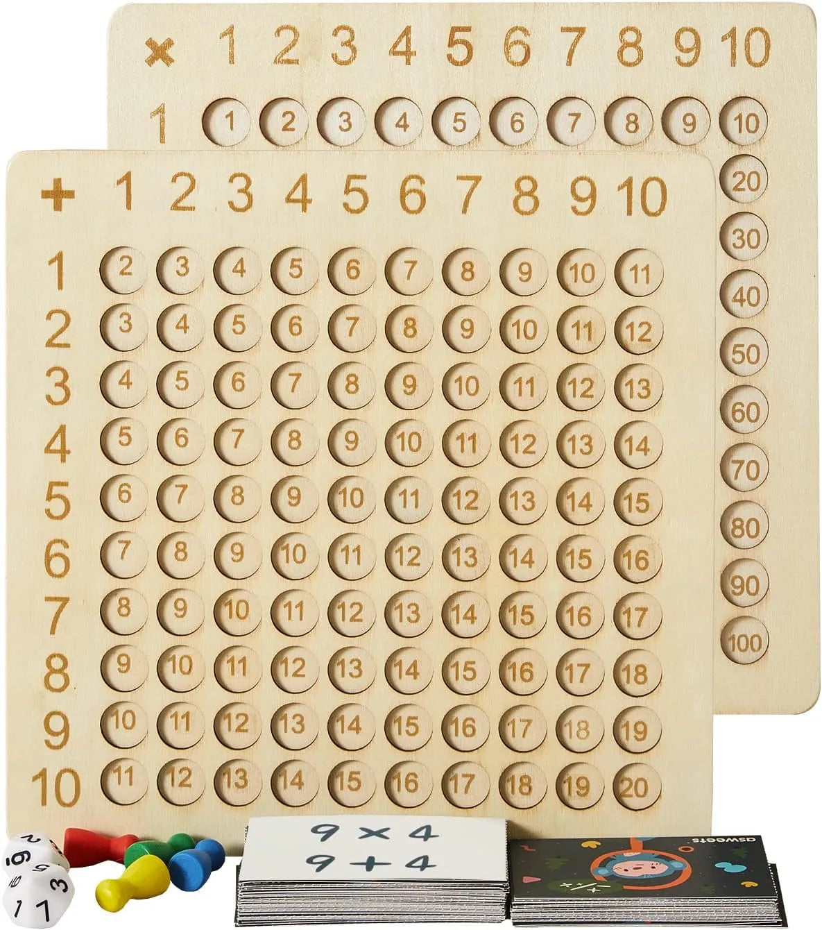 Hölzerne Montessori-Mathematiktafel