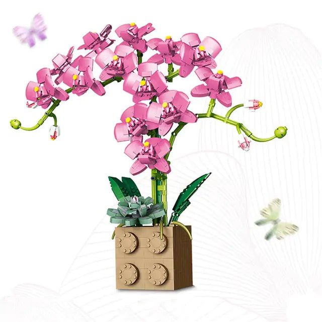 Flower Orchid Building Blocks