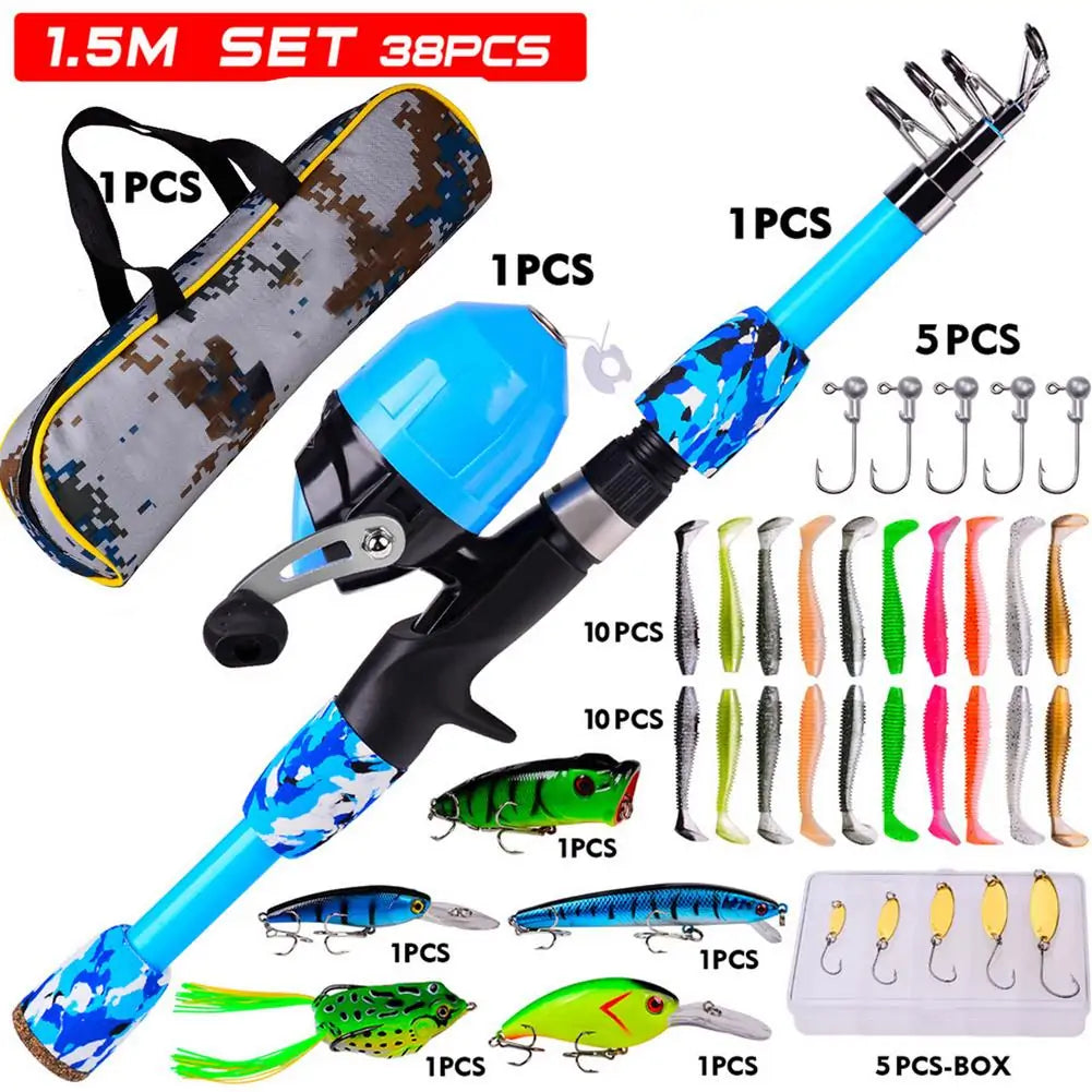 Kids Fishing Pole Set.