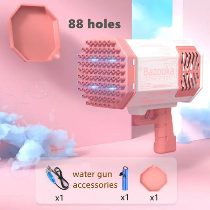 Bubble Machine with Light Rocket Launcher