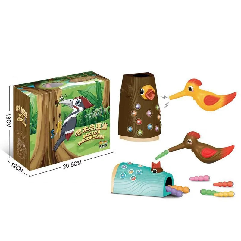 Woodpecker Worm Catching Game