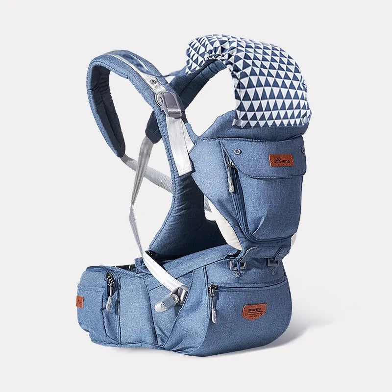 Ergonomic Baby Carrier with Hip Seat.