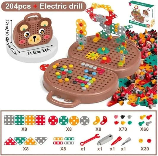 Montessori Mosaik-Bohrer-Set