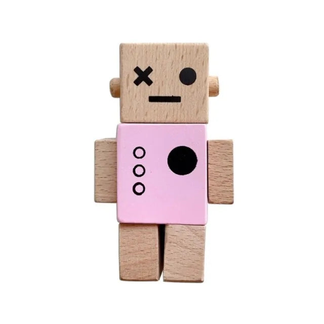 Nordic Style Wooden Robot Toys