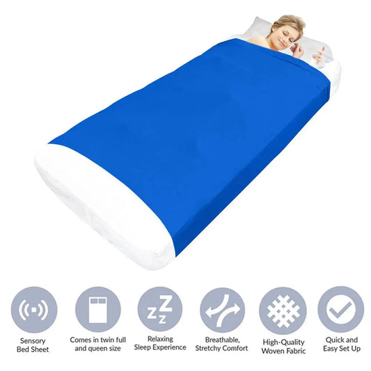 Sensory Bed Sheets for Kids - Compression Alternative to Weighted Blankets