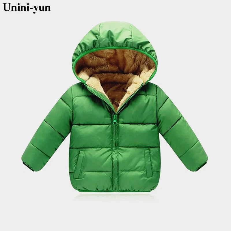 Kids Warm Hooded Coat.