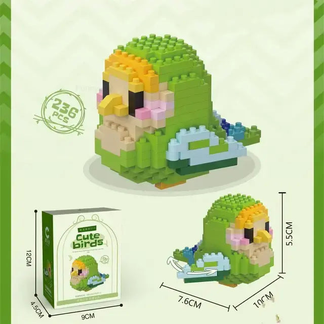 Kawaii Cute Birds Building Blocks