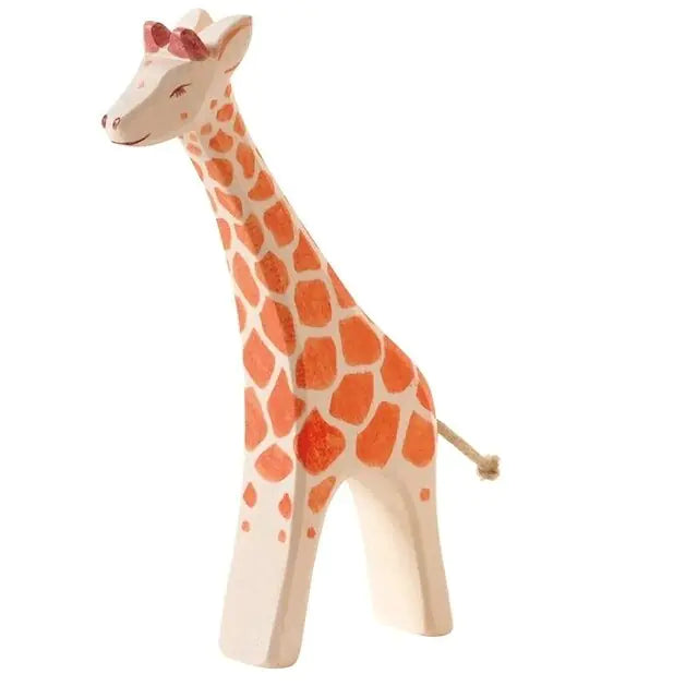 Holztierfiguren handgefertigt Elefant Löwe Giraffe Spielzeug