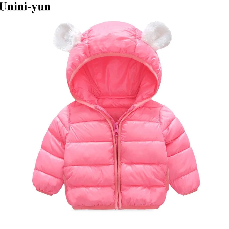 Kids Warm Hooded Coat.