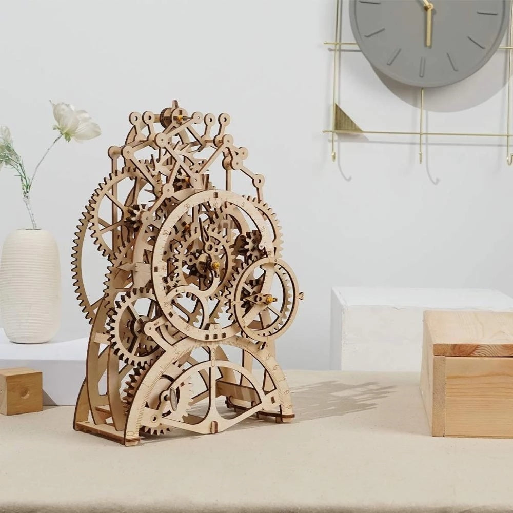 Pendule horloge 170 pièces 3D jouets de puzzle en bois pour les enfants