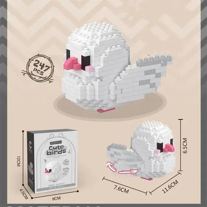 Kawaii Cute Birds Building Blocks