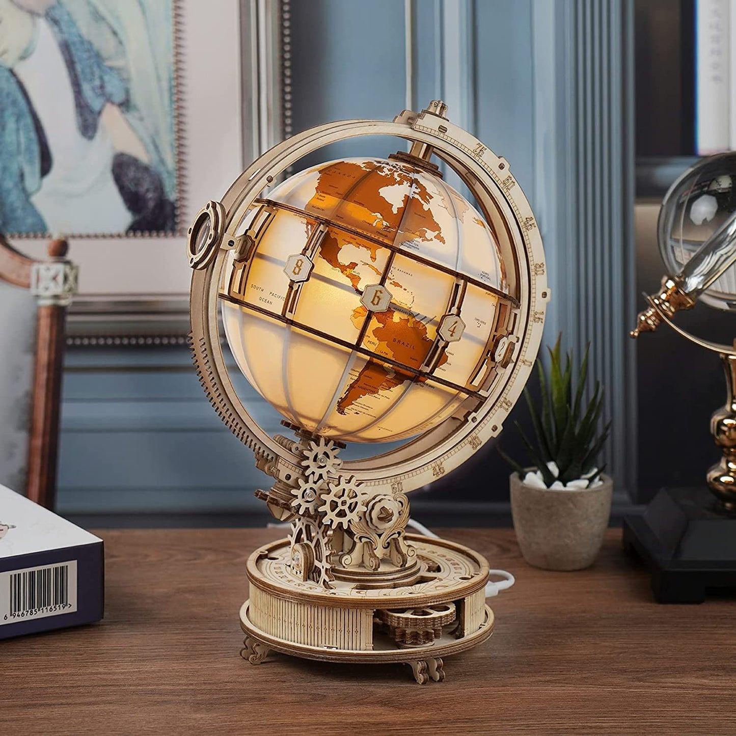 Blocs de construction 3D Globe lumineux pour enfants