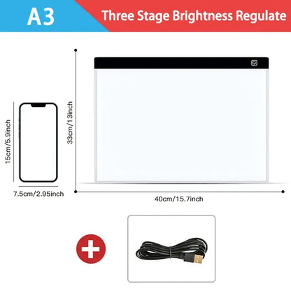 Dimmable LED Drawing Pad for Kids