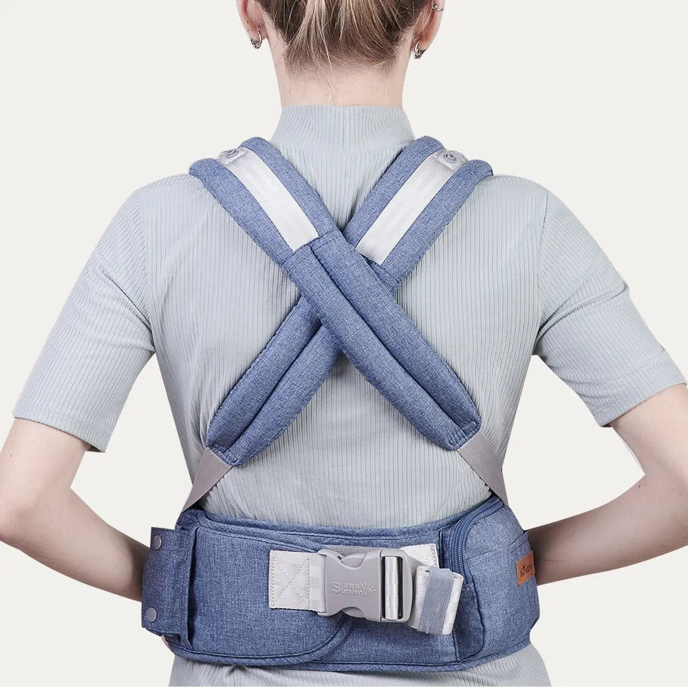 Ergonomic Baby Carrier with Hip Seat.