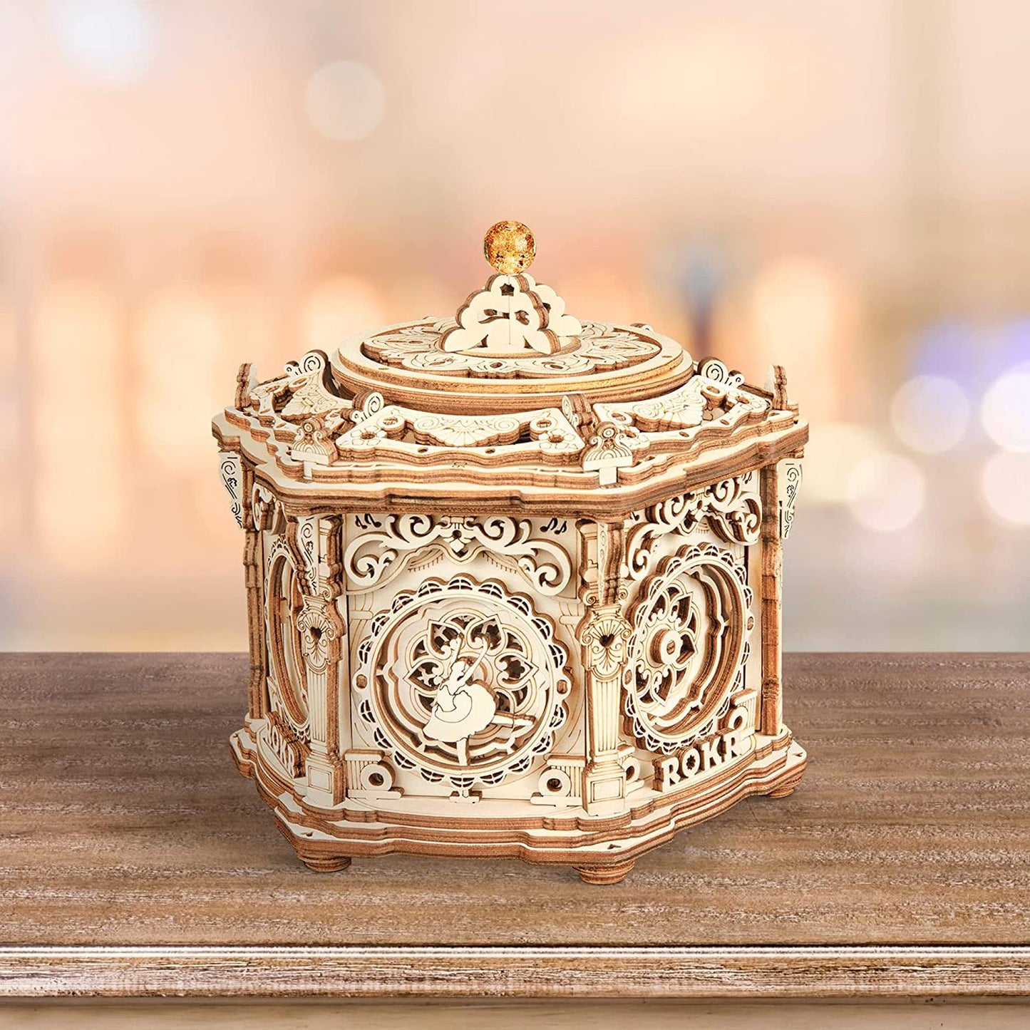 Mechanical Music Box Kit - 3D Wooden Puzzle Box For Kids