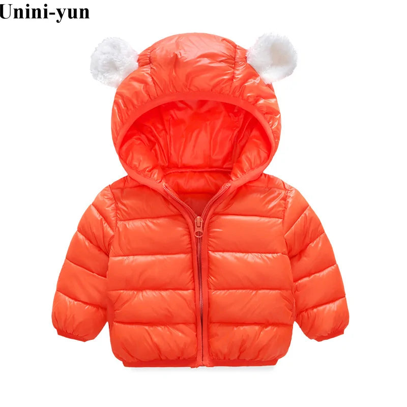 Kids Warm Hooded Coat.