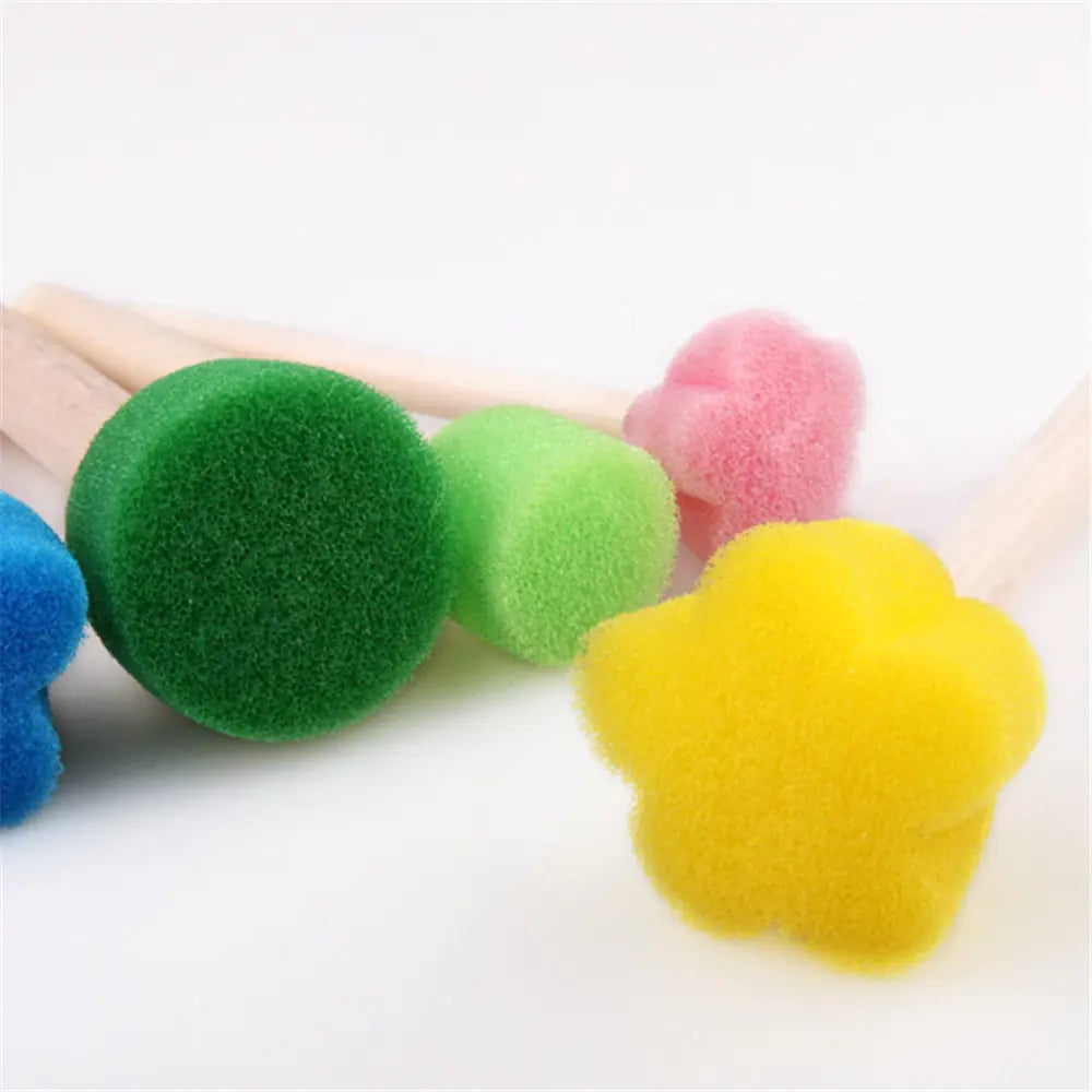 Kids' Sponge Stamp Brush Set