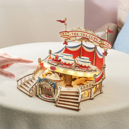 ROKR Tilt-A-Whirl Music Box Building Block