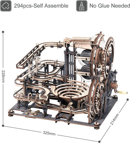 Night City – jeux de Puzzle 3D en bois, assemblage de roues à eau, modèle de jouets pour enfants