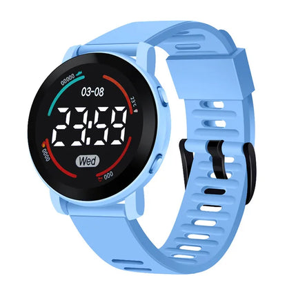 Splashproof Kids' LED Watch