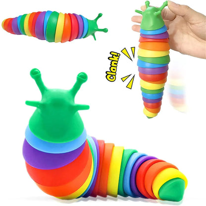 Regenbogen 3D Schnecke Zappelspielzeug