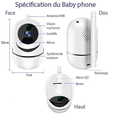 Audio And Video Baby Monitor 720P HD