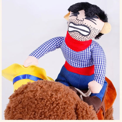 Dog Riding Cowboy Toy