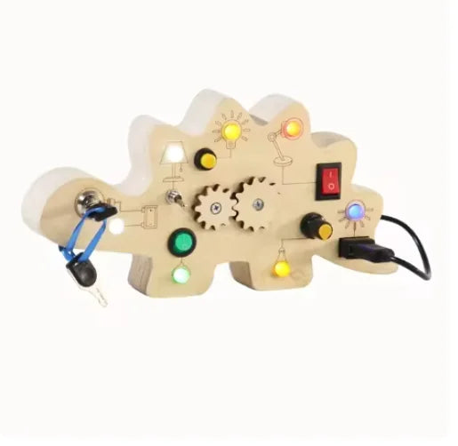 Montessori Busy Boards with LED Lights for Toddlers