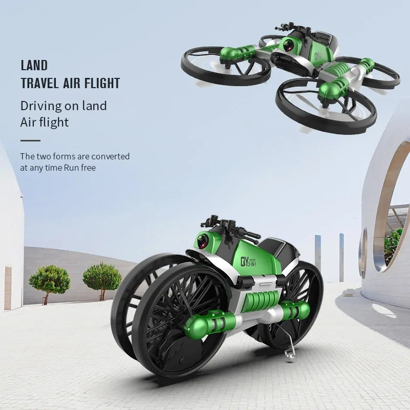 Two-In-One RC Drone And Motorcycle