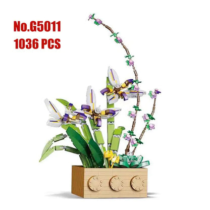 Flower Orchid Building Blocks